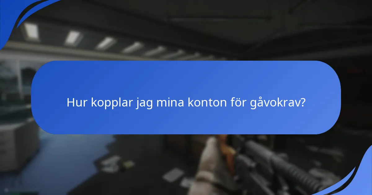 Hur kopplar jag mina konton för gåvokrav?